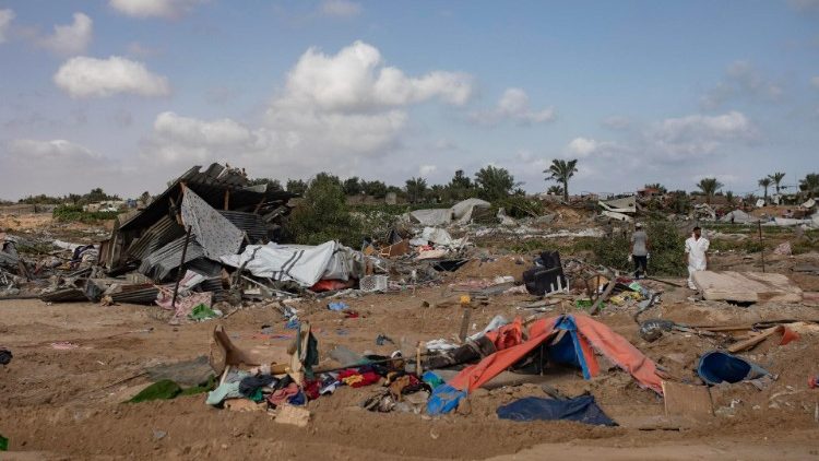 Insediamento di profughi vicino Rafah