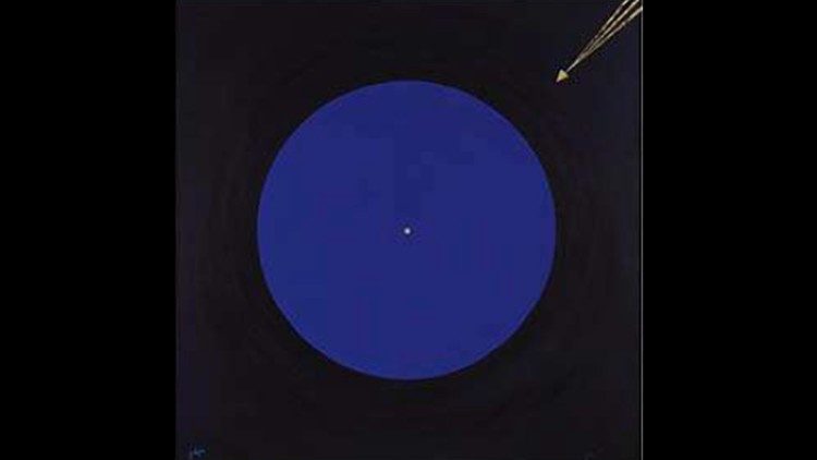 Giovanna Dejua, NativitĂ 1991, acrilico e foglia d'oro 24 kt, Collezione "Nuovo progetto astratto"